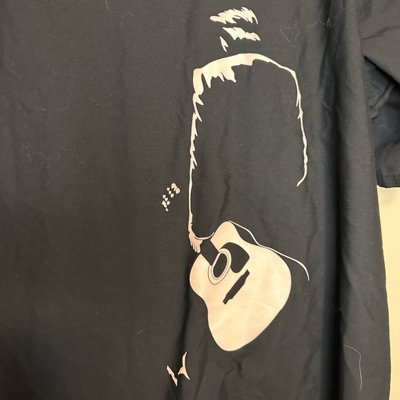 Church of Cash Men’s Button Down Short Sleeve Shirt Size Large Black - Picture 5 of 5